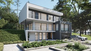 modern house 3D