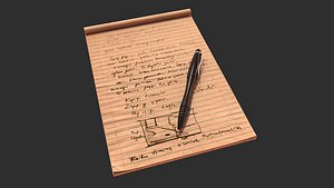 Notepad with pen 03