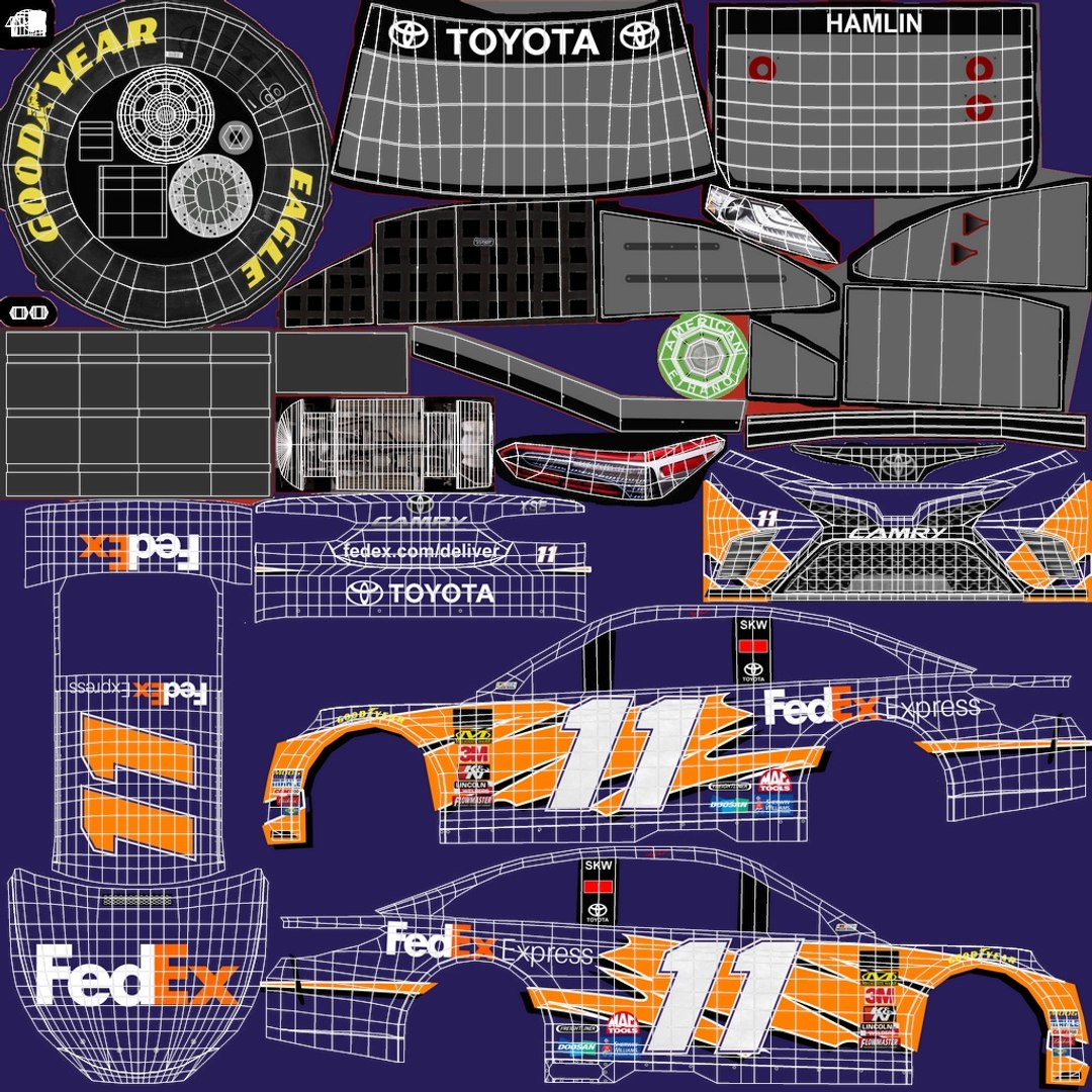 Nascar Toyota Camry Race Car Model - TurboSquid 1327949