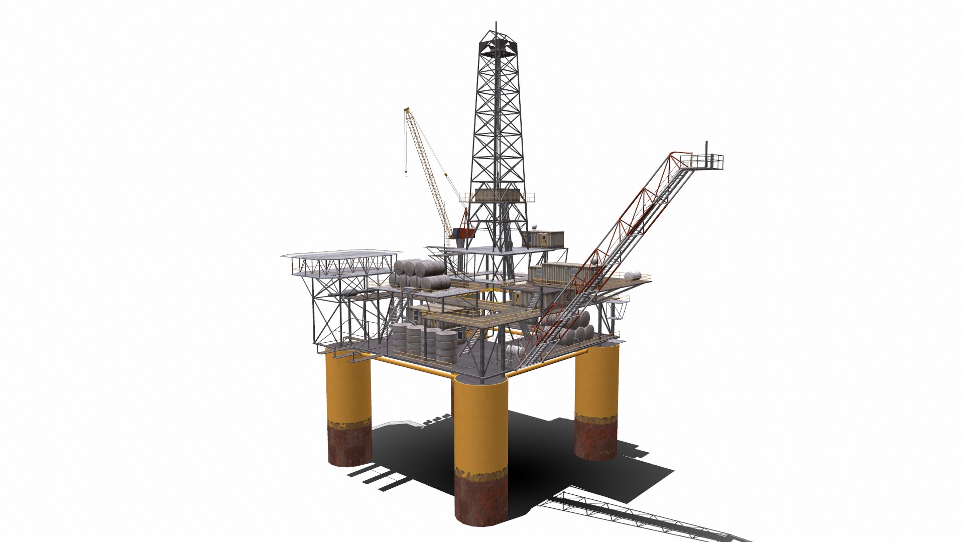 3D Model Oil Rig - TurboSquid 1597762