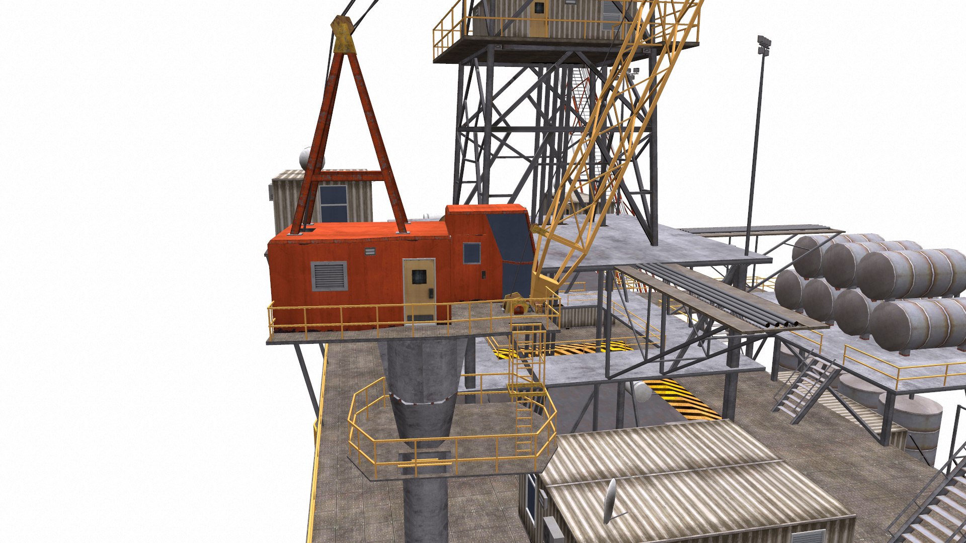 3D Model Oil Rig - TurboSquid 1597762