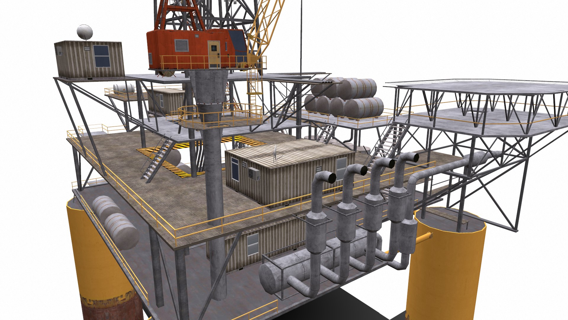 3D Model Oil Rig - TurboSquid 1597762