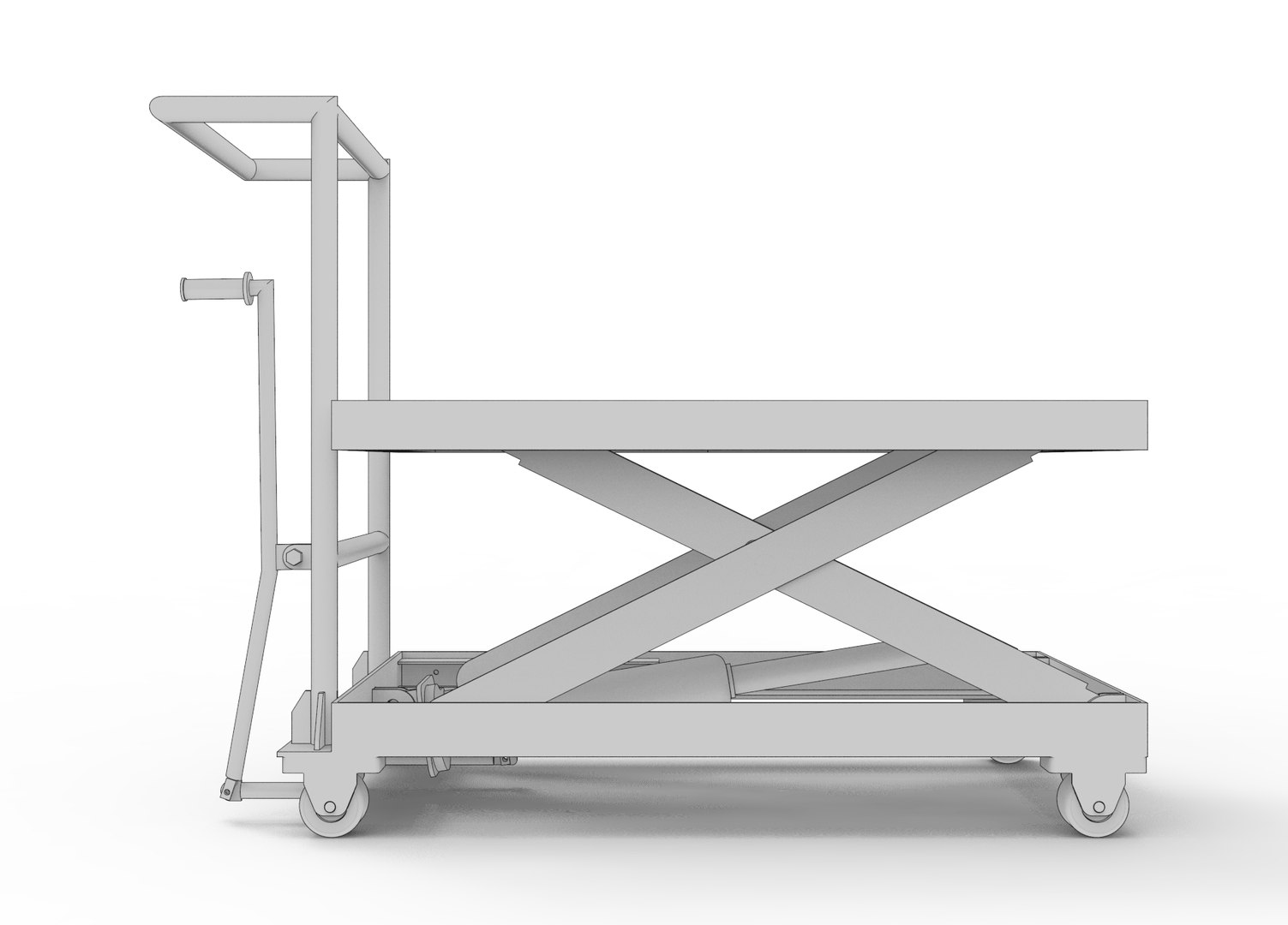 3D Model Industrial DIY Hydraulic Table Lifter - TurboSquid 2357604