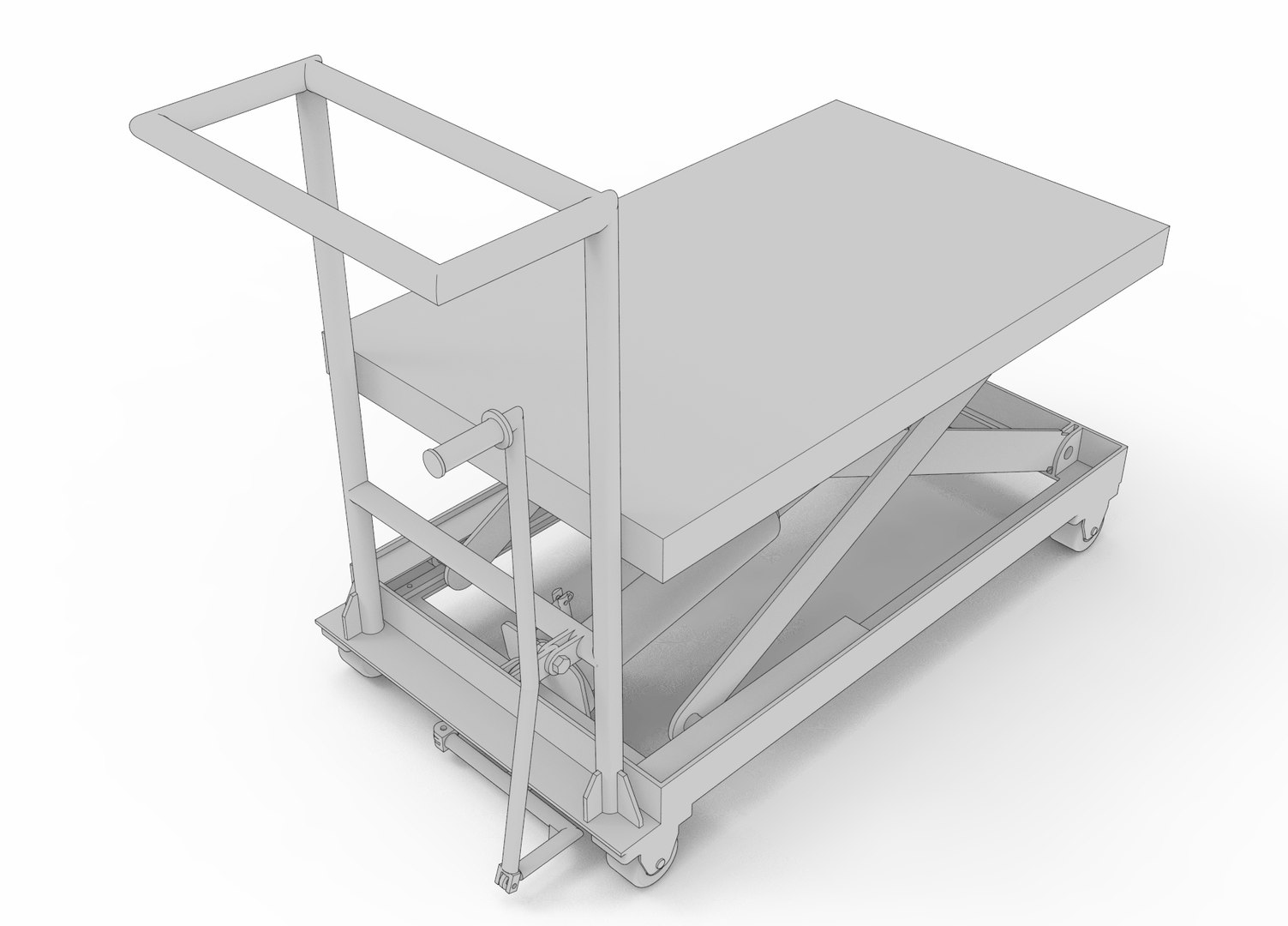 3D Model Industrial DIY Hydraulic Table Lifter - TurboSquid 2357604