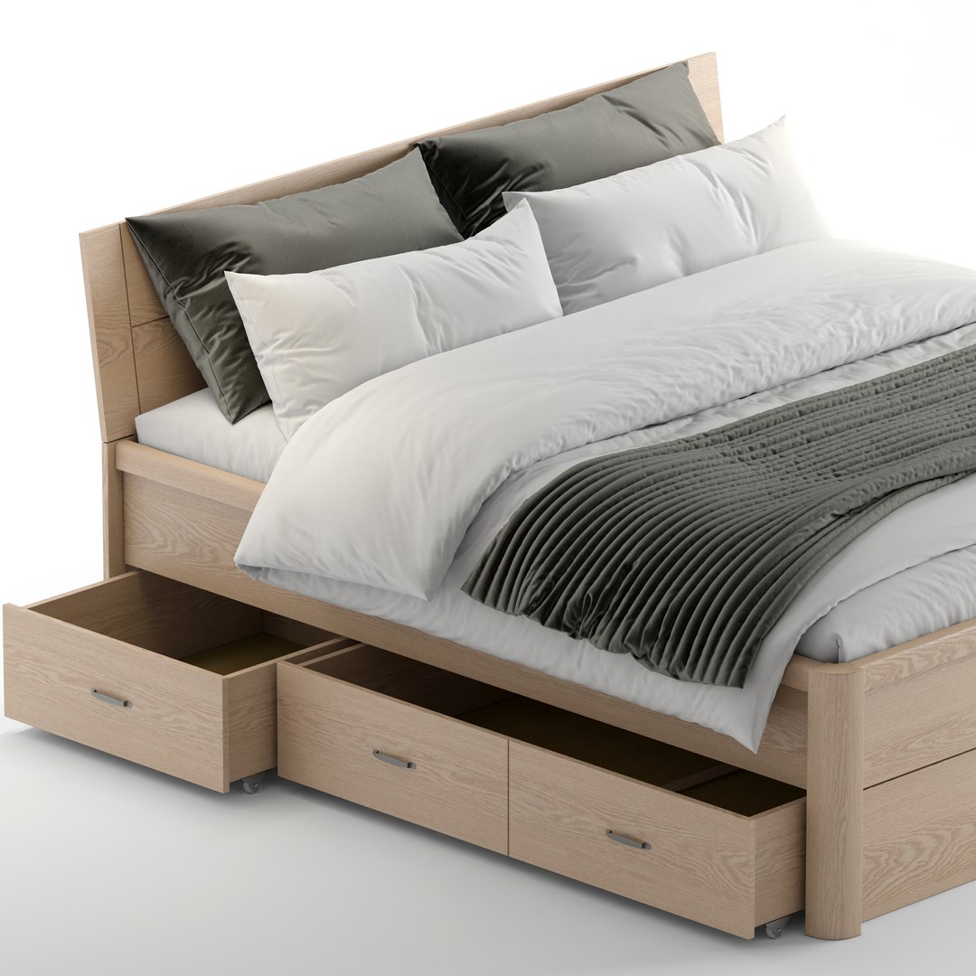 3D Jysk Lyngby Bed Model - TurboSquid 2000118