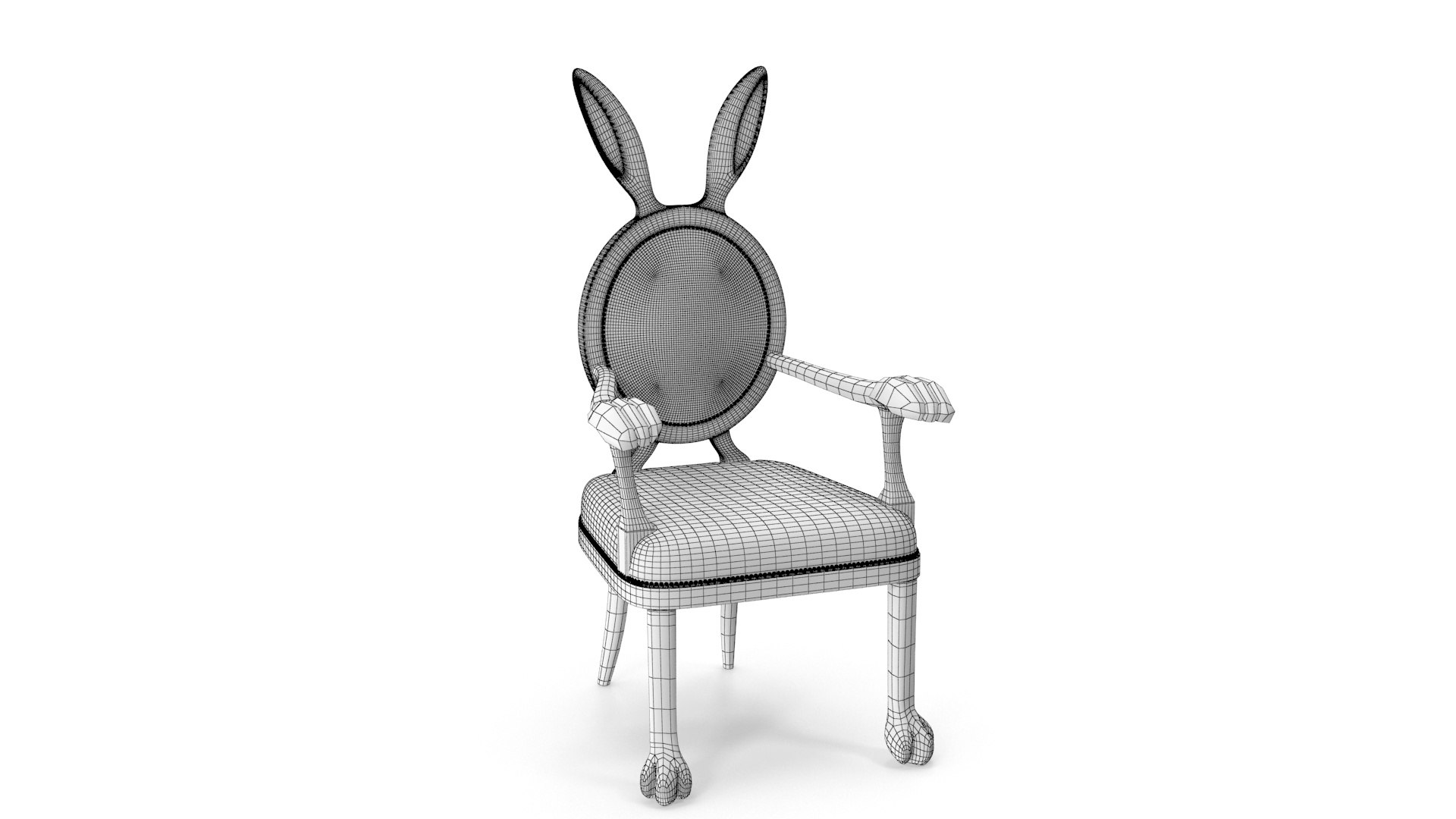 3D Rabbit Chair TurboSquid 1770618