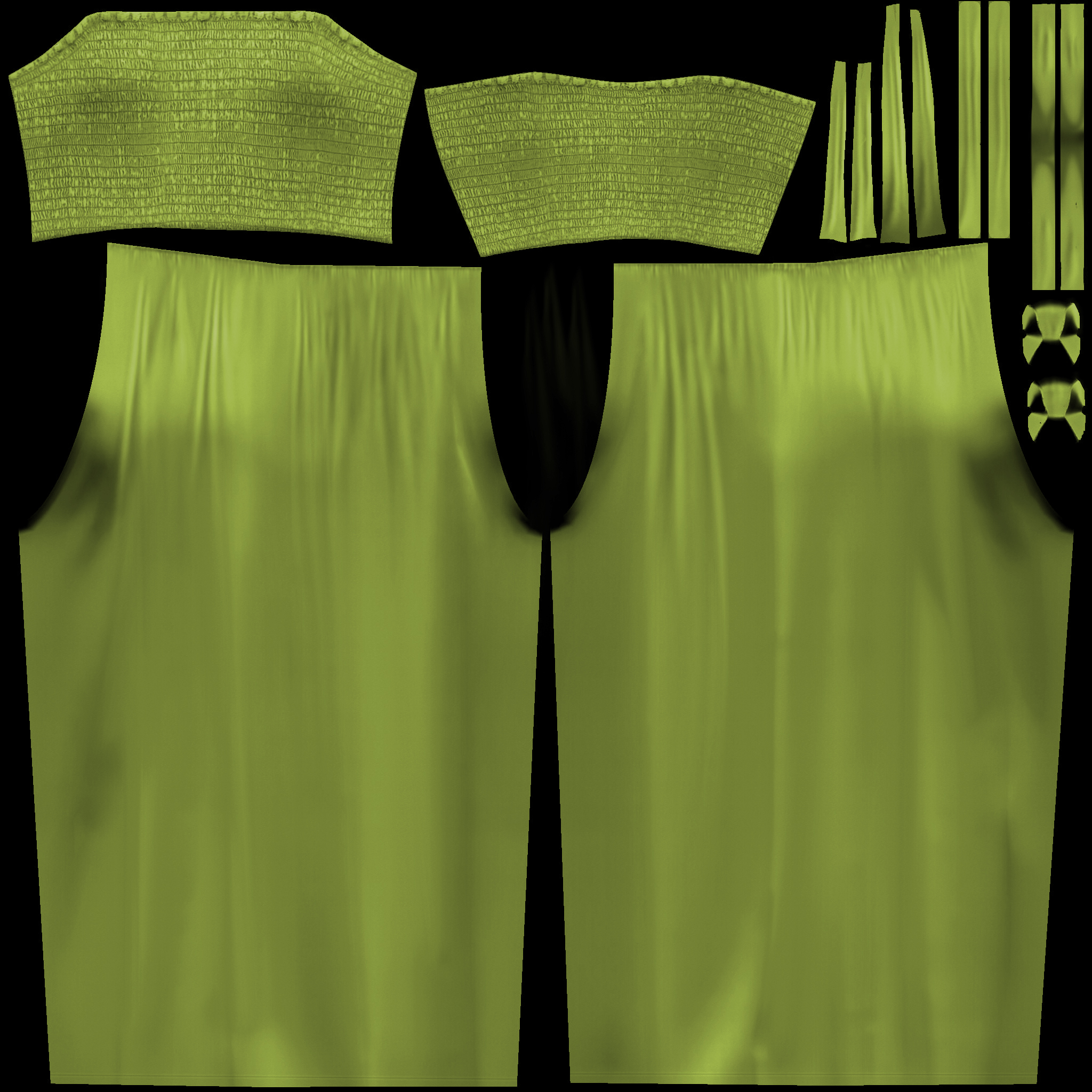 3D Shoulder Tie Jumpsuit - TurboSquid 1945523