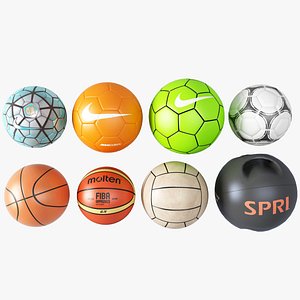 Football Basketball Volleyball Fitness Ball 3D model