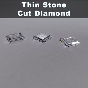 stone cut diamond 3d model