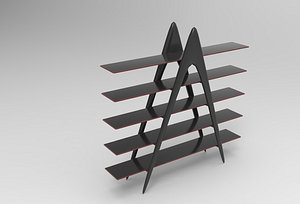 3D Gua Bookcase model