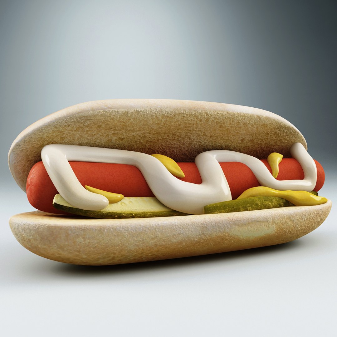 Hot Dog 3d Model