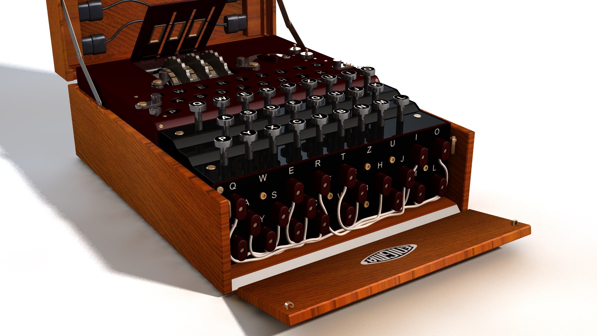 Enigma Machine 3D Model - TurboSquid 1868798