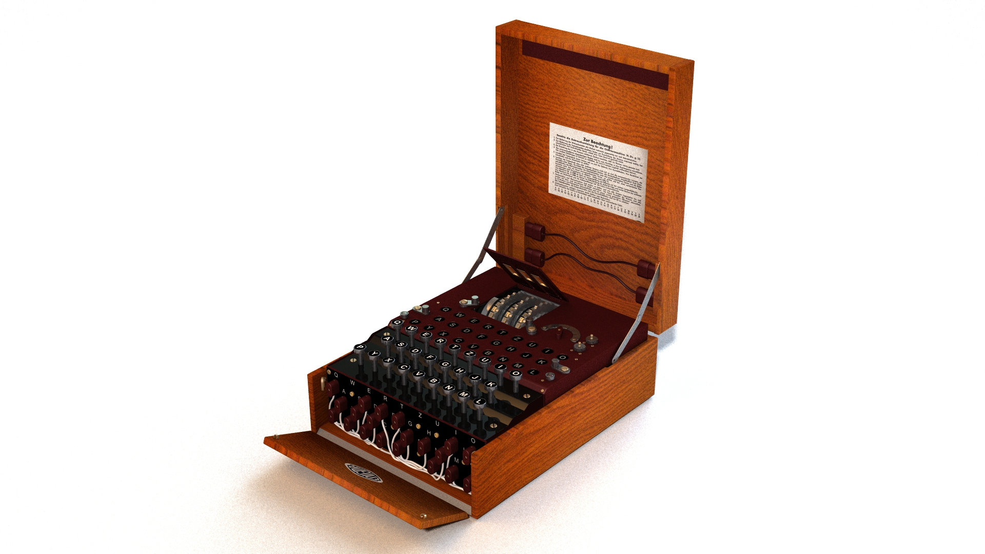 Enigma Machine 3D Model - TurboSquid 1868798