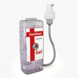 medical antiseptic bottle 3D model