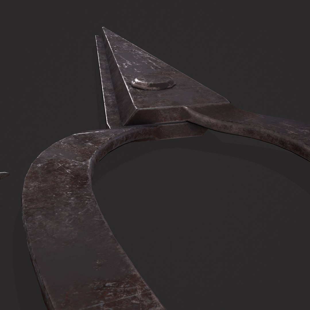 3D Medieval Leather Shears Model TurboSquid 1872606