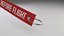 Remove Before Flight Safety Tag