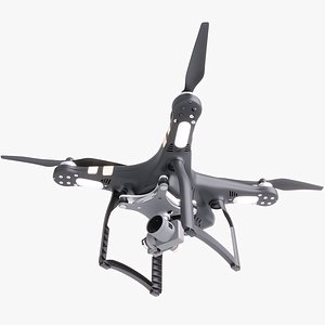 Photorealistic DJI Professional Phantom 3 Quadcopter Drone