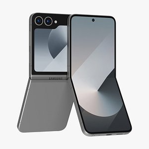 Samsung Galaxy Z Flip 6 Silver Shadow 3D model