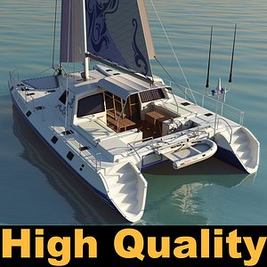 3ds max catamaran boat