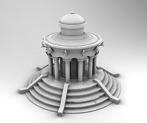3D model greek gazebo