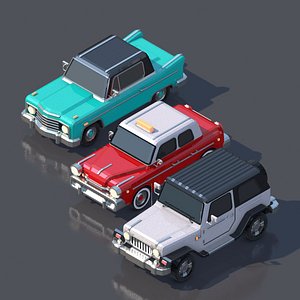 3D Lowpoly Cars Group 5