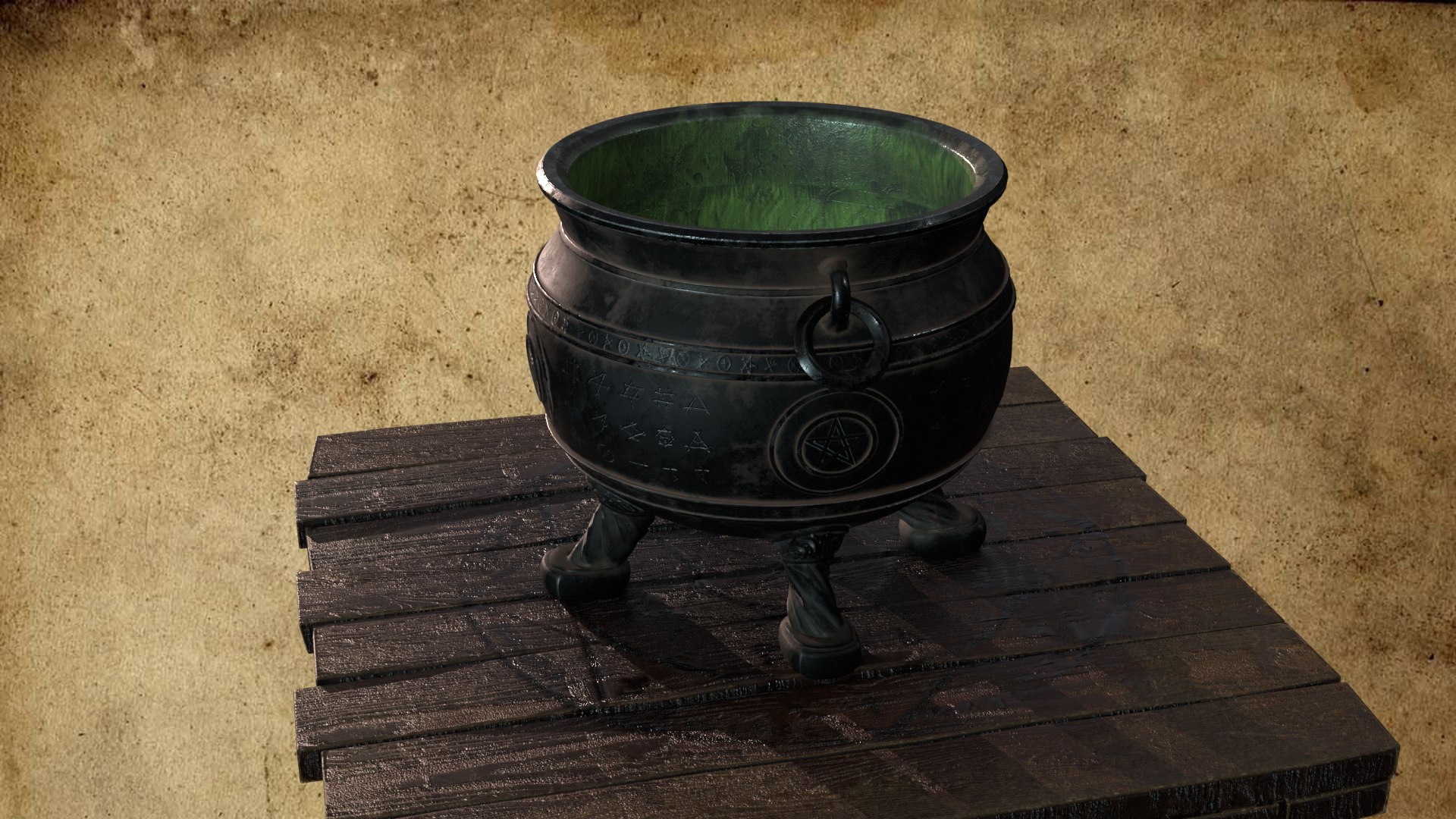 3D Model Cauldron - TurboSquid 2328552