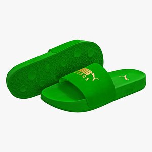 Puma Leadcat Suede Sandals Green 3D model