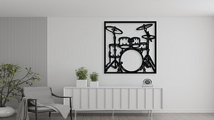Drum Set Wall Art