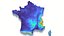 Mappa del territorio della Francia