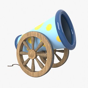 cartoon cannon 3D