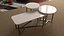 Mesa de centro holandesa com tampo de quartzo