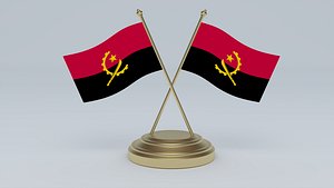 Flag of Angola 3D Model