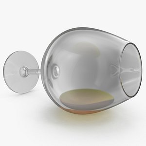 Brandy Snifter Glass Tipped Over