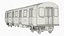 MTA Subway Car R160 for M Line Silver