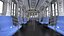 MTA Subway Car R160 for M Line Silver