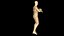 Gold-Plated Polygon Dancer Animated Humanoid