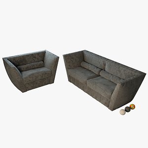3d model sofa set