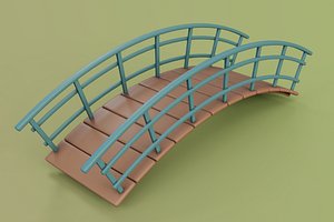 3D model Cartoon Bridge 4