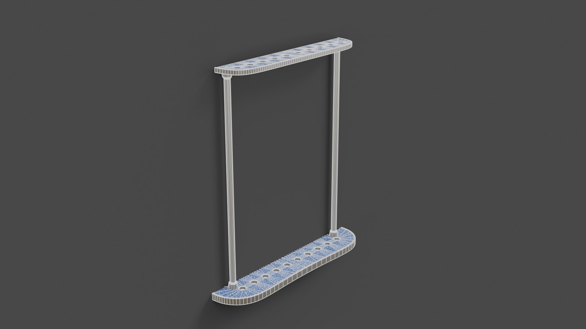MODERN POOL CUE RACK Model - TurboSquid 2544858