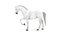 White Horse Rigged