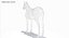 White Horse Rigged
