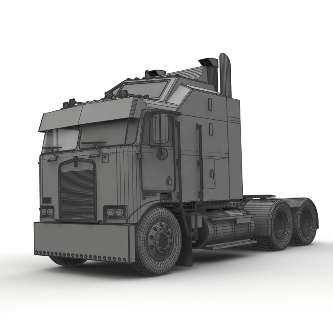 Cabover Truck Decepticon 3d Model