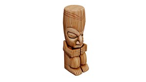 Statue Tiki Totem 01 model