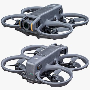 3D DJI Avata 2 Drone PBR