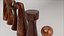 Antique Abstract Chess Set