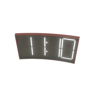 3D animated digital clock model