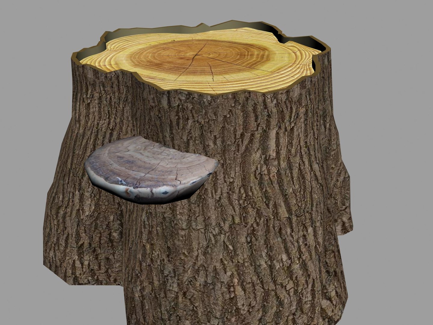 Tree Stump 1 Model - TurboSquid 1714742