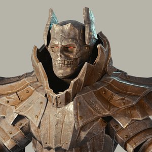 3D model dark warrior fantasy