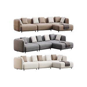 Corner sofa F123 by Delavega 3D model
