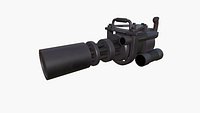 Anti-Drone Mini Gun F01 - SciFi Jamming Weaponry